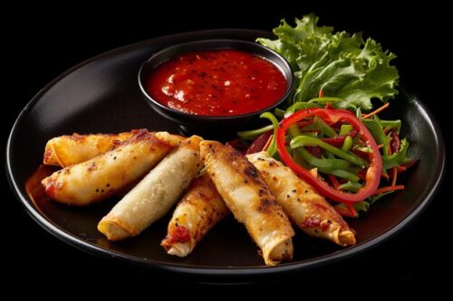 Chicken Spring Rolls (4)