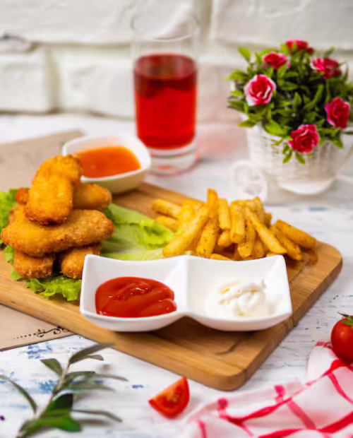 Chips with Chicken Nuggets
