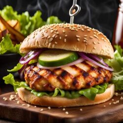 Grilled Chicken Steak Burger
