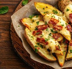Potato Wedges with Cheese