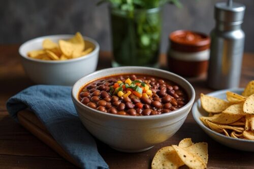 Chips with Beans