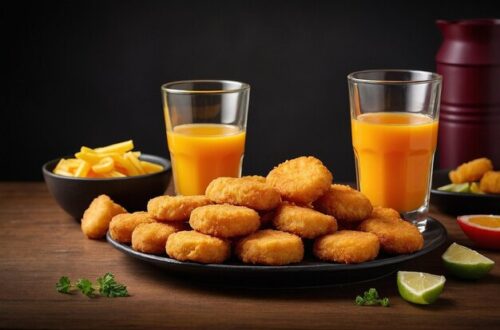 Chips with 2 Fish Fingers   <br> 4 Chicken Nuggets. - Image 3